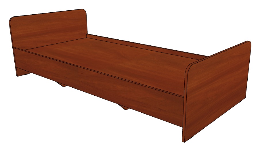 Ліжко односпальне (під матрац 200х80см) НОВИЙ СТИЛЬ